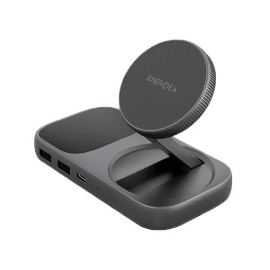 Energea Widock Plus, 7 In 1  Usb-C 3.1 Dock With Qi2 Charging - Gunmetal